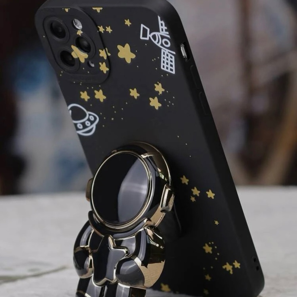 STAR ⭐️ PATTERN CASE WITH STAND -OUT PHONE GRIP FOR IPHONE 11 pro - Picture 2 of 8